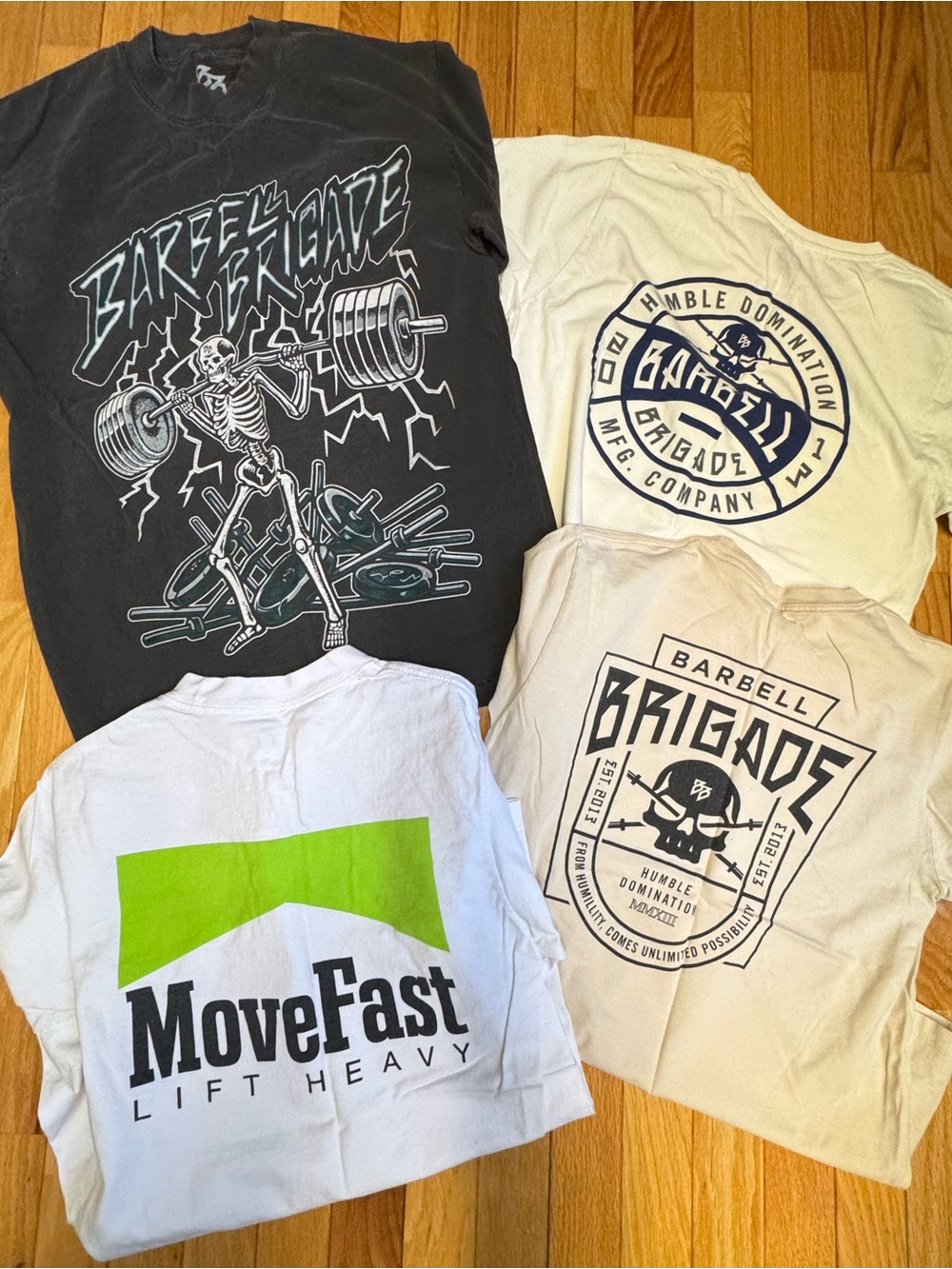 RARE 27 Lifting shirts Barbell Brigade MFLH Doughnuts Deadlifts Barbell Cartel - Picture 5 of 9